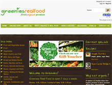 Tablet Screenshot of greeniesrealfood.com.au